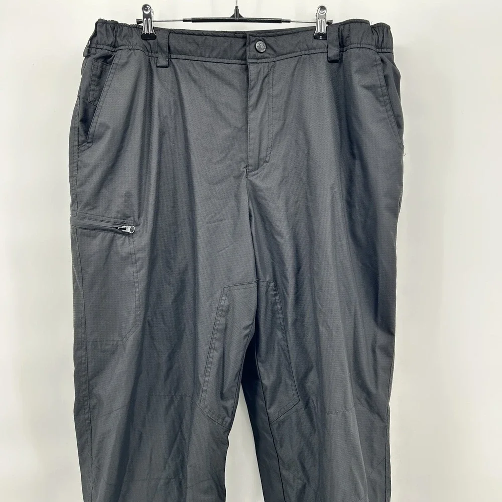ZeroXposur Mens XL Fleece Lined Waterproof Snow Ski Cargo Pants Black Workwear
